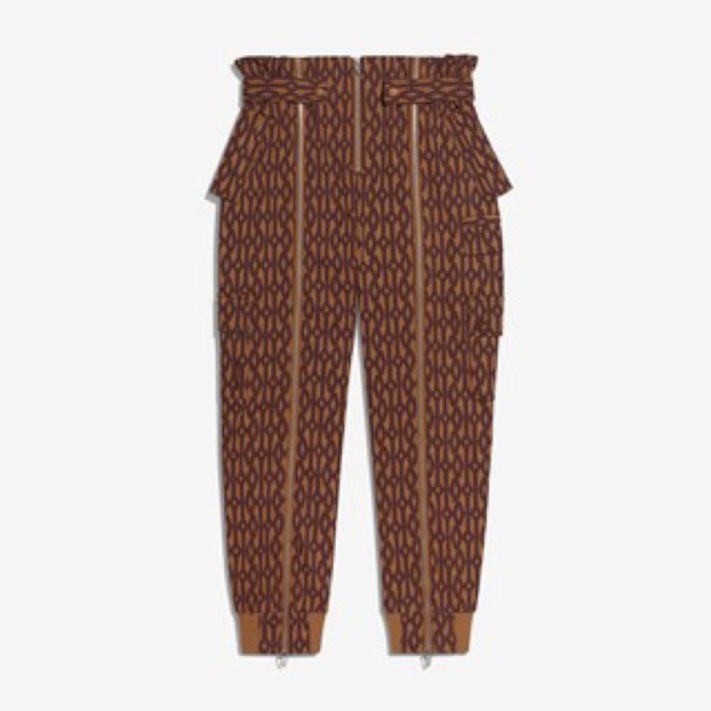 ICY PARK Monogram Zipper Pants
